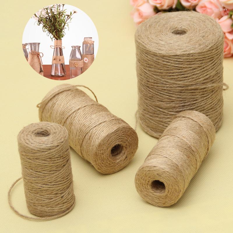 

Clothing Yarn Exquisite Natural Vintage Jute Rope Cord String Twine Burlap Ribbon DIY Crafts Decoration Sewing Wedding Party Gardening, 50m
