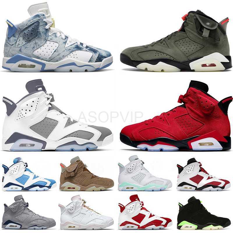 

designer shoes Jumpmans 6 Mens Womens Basketball Shoes Red Oreo Tiffany Blue 6s Toro Cool Grey Georgetcown Washed Denim British Khaki VI Cactus Jack Hare sandal, 40-47 cool grey