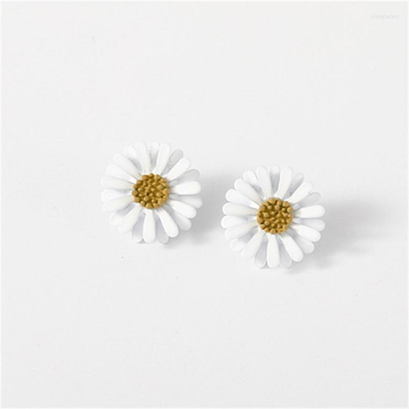 

Stud Earrings 2023 Silver Plated Sun Flower For Girls Cute Small Daisy Women Fashion Jewelry Wholesale Gifts
