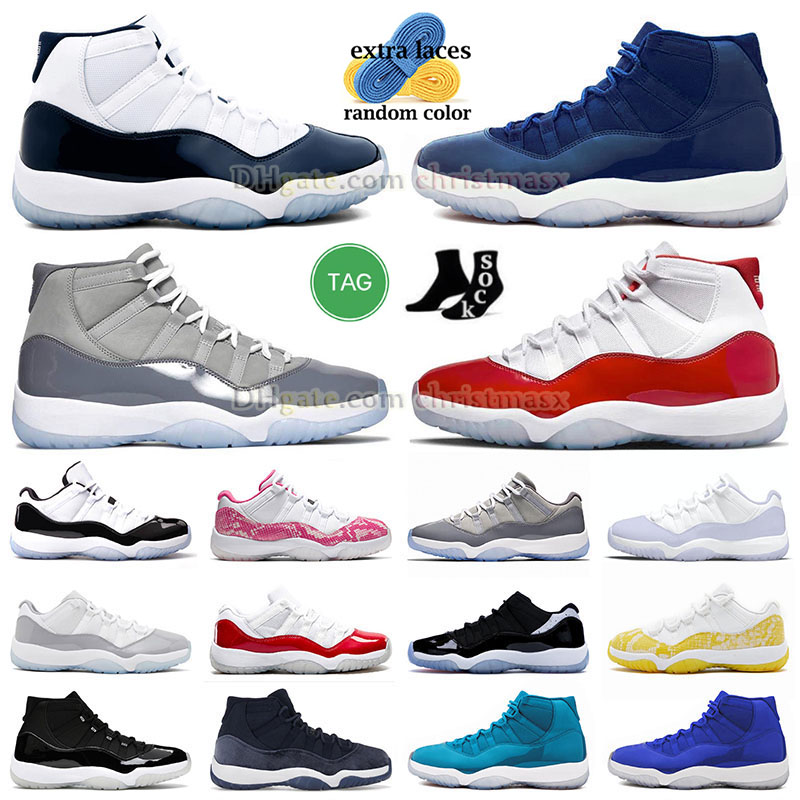 

Jumpman 11 UNC Win Like 82 Basketball Shoes 2023 New 11s High Dmp Defining Moments Black Gold Concord Low Yellow Snakeskin Animal Instinct High 72-10 Navy Blue Sneakers, A58 40-47 purple