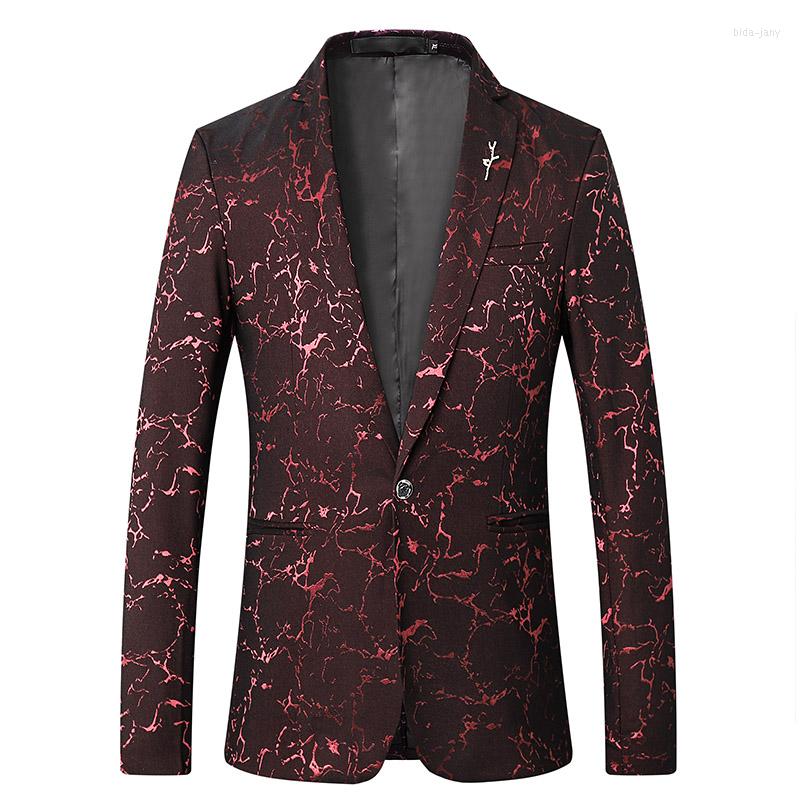 

Men's Suits Men's Suit Outside Paisley Floral Jacket Evening Dress Fashion Casual Business Wedding Clothing, Blue