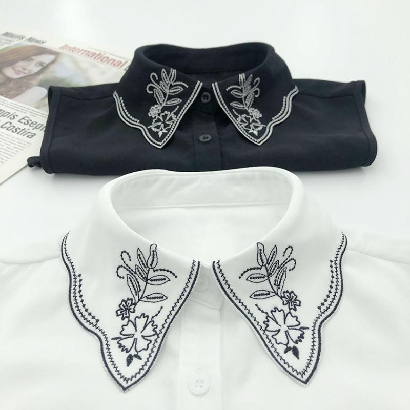 

Bow Ties Women Lapel Collar Shirt Fake Detachable Female False Blouse Top Clothing Nep Kraagie