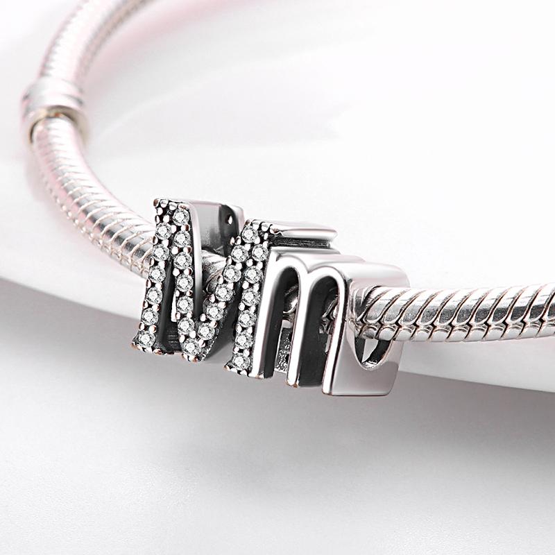 

Beads Other Plata Charms Of Ley 925 Sterling Silver The Letter M Beaded Fit Original Bracelet Ladies DIY JewelryOther OtherOther