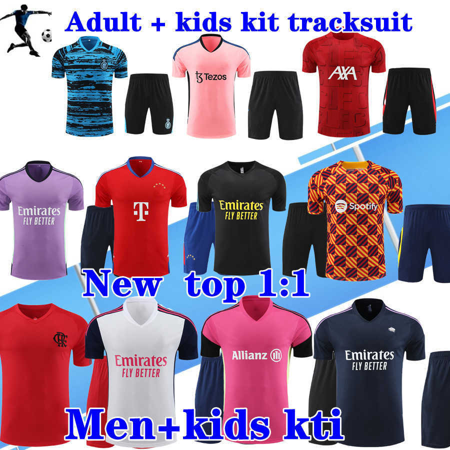 

23 24 adult kids PEPE SAKA soccer tracksuit Casual clothes 2023 Remake Soccer Jerseys ICONS Barca Bayerns Flamengo Real Madrids River Plate jersey Training clothes