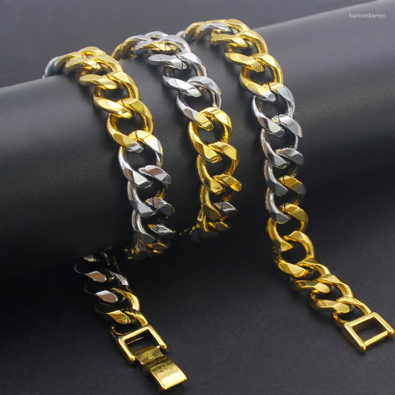 

Chains Hiphop Curb Cuban Gold Silver Color Necklaces Chic Fashion Design Necklace Charm Link Chain For Men Women Jewelry Gifts