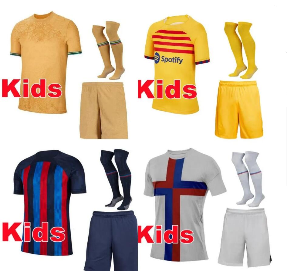 

22 23 PEDRI GAVI soccer jersey LEWANDOWSKI FC kids sock kit camiseta de futbol AUBA barca RAPHINHA 22 23 ANSU FATI football shirt MEMPHIS barcelona kits 16/28