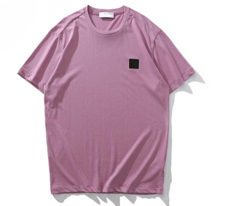 

Men's designer shirt trapstar t shirt Slim Fit Short Sleeve Cotton Breathable Tee Luxury, Purple