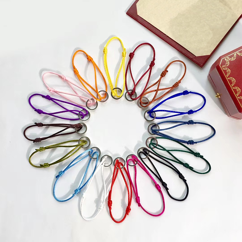 

2023 brand new Love Charm Bracelet fashion adjustable color rope couple Bracelet for Women luxury Designer Bracelet jewelry gift
