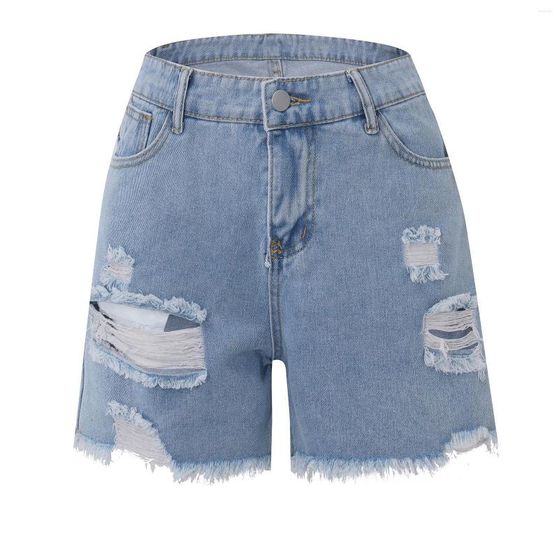 

Women' Shorts Sexy Woman Selling Hole Fashion Summer Simple Female Short Jeans Women Casual Denim, Light blue