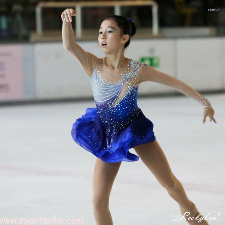 

Stage Wear Professional Custom-made Skating Rink Dress, Picture shown
