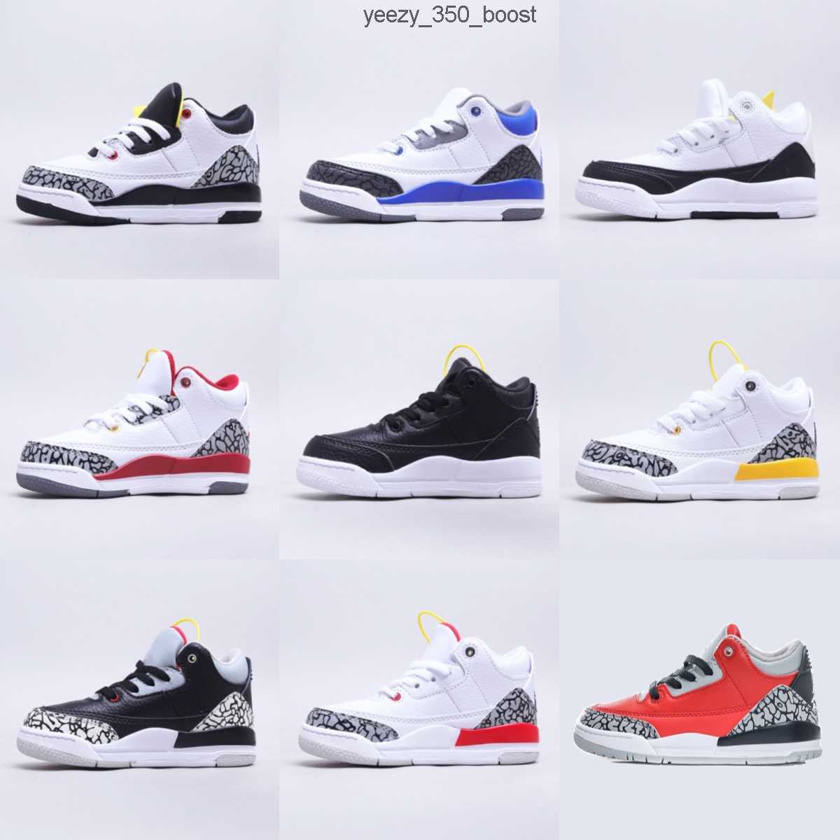 

Designer Kids Shoes Toddler Jumpman 3 Running Basketball Shoe J3 Childrens Shoes Sneaker Girls Boys White Black Sports All Match Sneakers WP9Z, J-8
