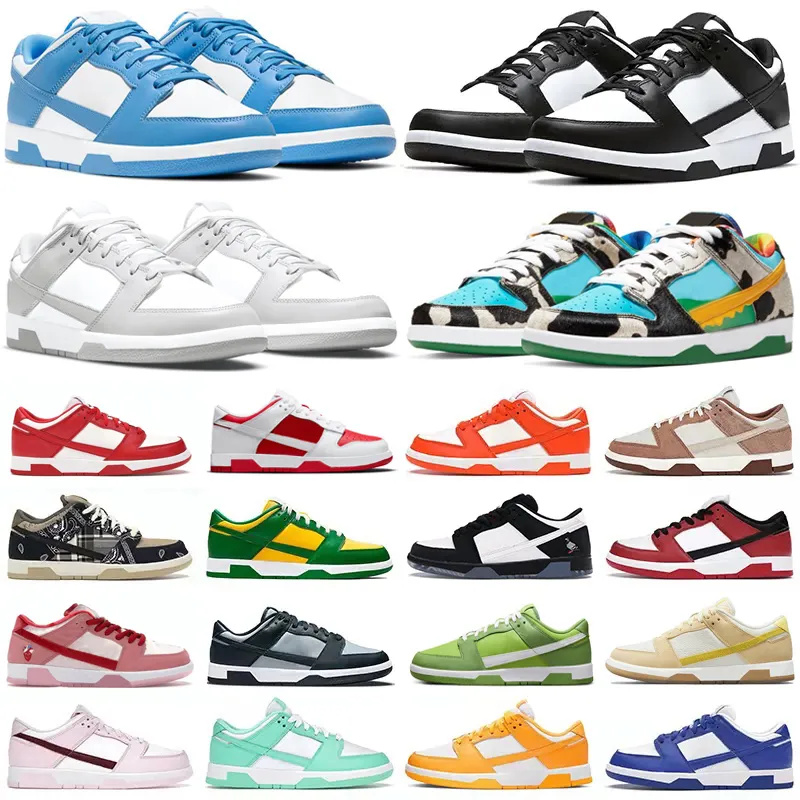 

casual panda shoes for men women sneakers designer sb dunks lows pink GAI UNC Syracuse Grey Fog University Red Varsity Green outdoor mens