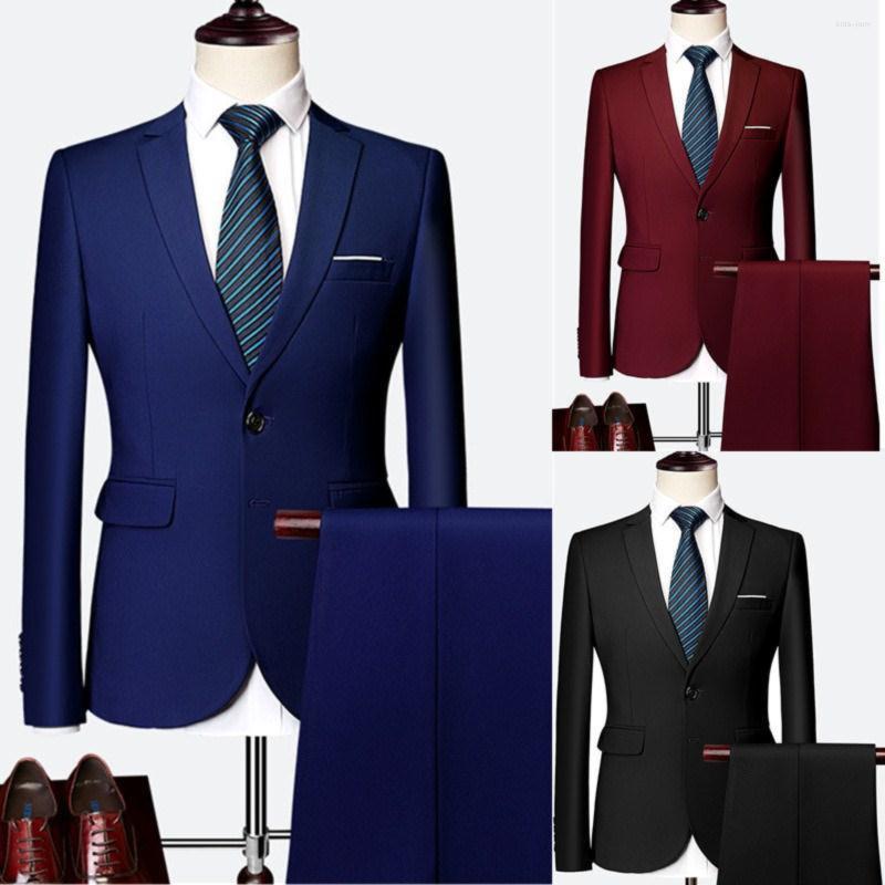

Men's Suits Suit Men's Two Button Slim Plus Oversized Business Professional Formal Office Wedding Men Blazer