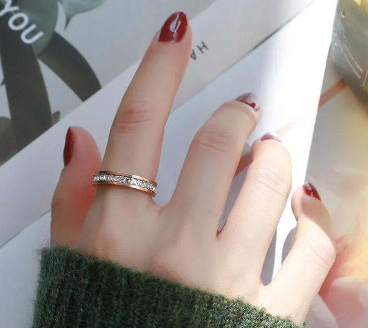 

Designers ring fashion luxury Classic eight claw Diamond Rings Sterling Silver women's jewelry Versatile jewelrys Wedding gift Lovers Anniversary style good