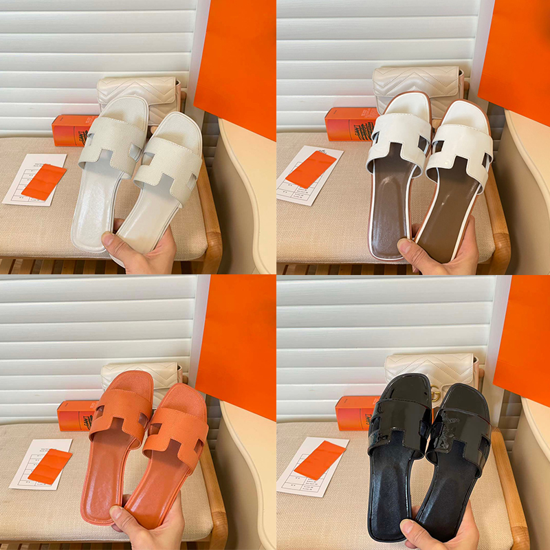 

Designer oran Women Men Summer Slippers Sandals Luxury Female Leather Flat Sexy Female Outside Womens Wear 100 Matching Indoor Herma Fashion Shoe Size 35-43, #24