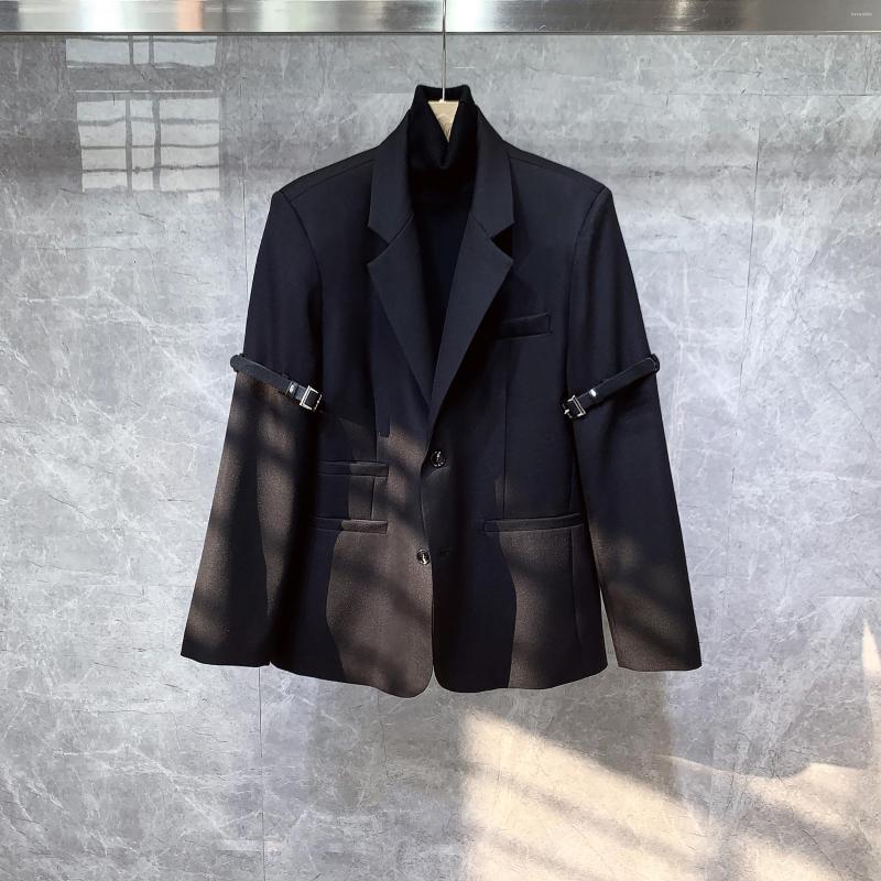 

Men's Suits Fe0191 Fashion Men's Sets 2023 Runway Luxury European Design Party Style Clothing, Black