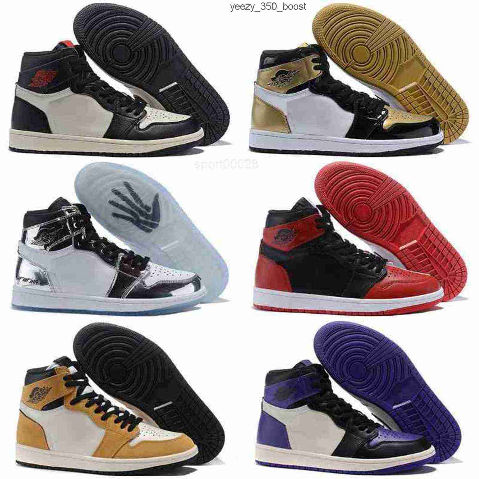 

Gold Bred Toe Jumpman 1 OG Kids for Mens shoes Chicago 1S 6 rings Sneakers Trainers WOMEN MID Love UNC Sport S6IF, As photo 1