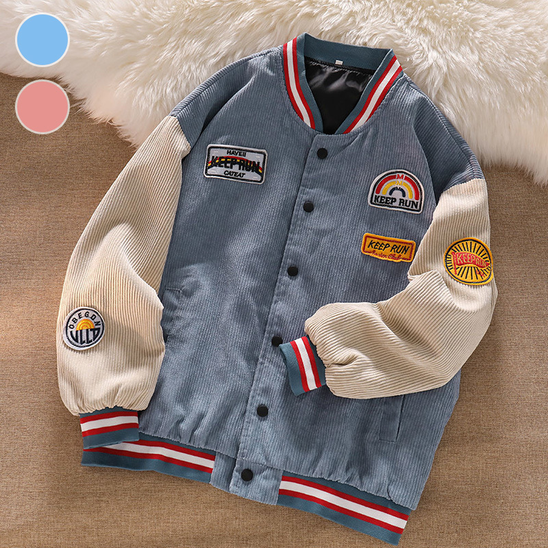 

Men's Jackets Men Baseball Jackets Spring Autumn Embroidered Letters Corduroy Loose Coat Tracksuit Harajuku Retro Uniform Men's Clothing 230316, Pink