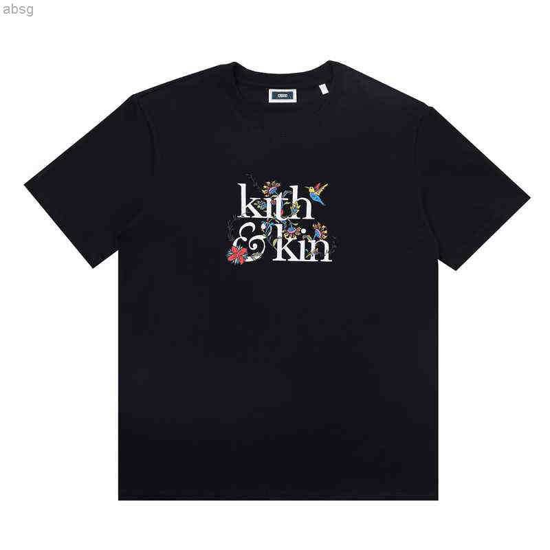 

Summer Kith Limited Short Sleeve T-shirt Paper Cup Ice Mt. Fuji Brooklyn Bridge Print Oil Paint T220728, K10