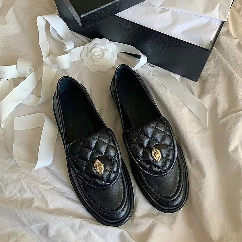 

Designer Dress Shoe Black Loafers Women Platform Shoes Genuine Leather Sneakers Luxury Mules