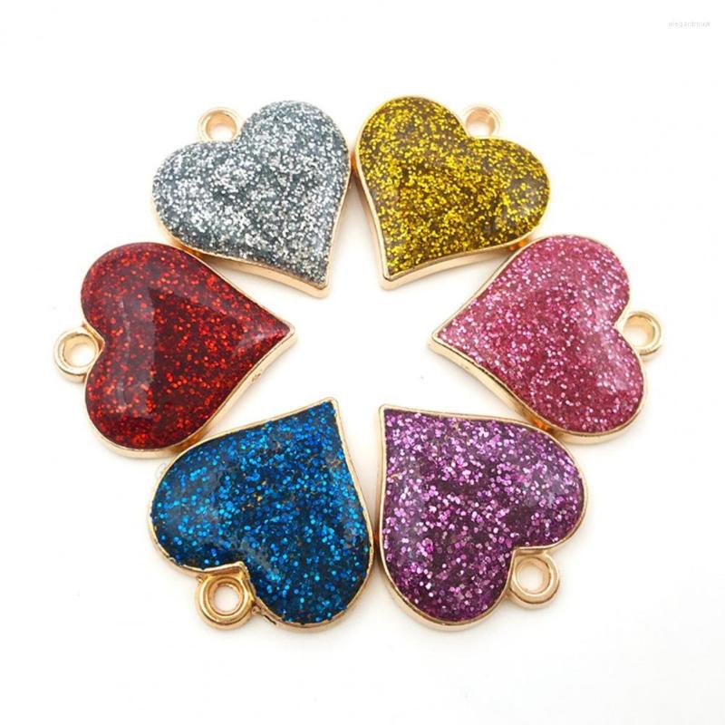 

Pendant Necklaces Jewelry Charms Long Lasting Great Anti-deform Sparkling Love Heart Pendants Key Ornament