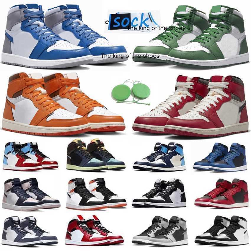 

2023 OG2023 OG 1 1s mens Basketball Shoes Sneaker Lost Found Gorge Pine Green Bred Patent Dark Mocha True Blue Grey Fog StarFish Obsidian Shadow Men Women, Color#47