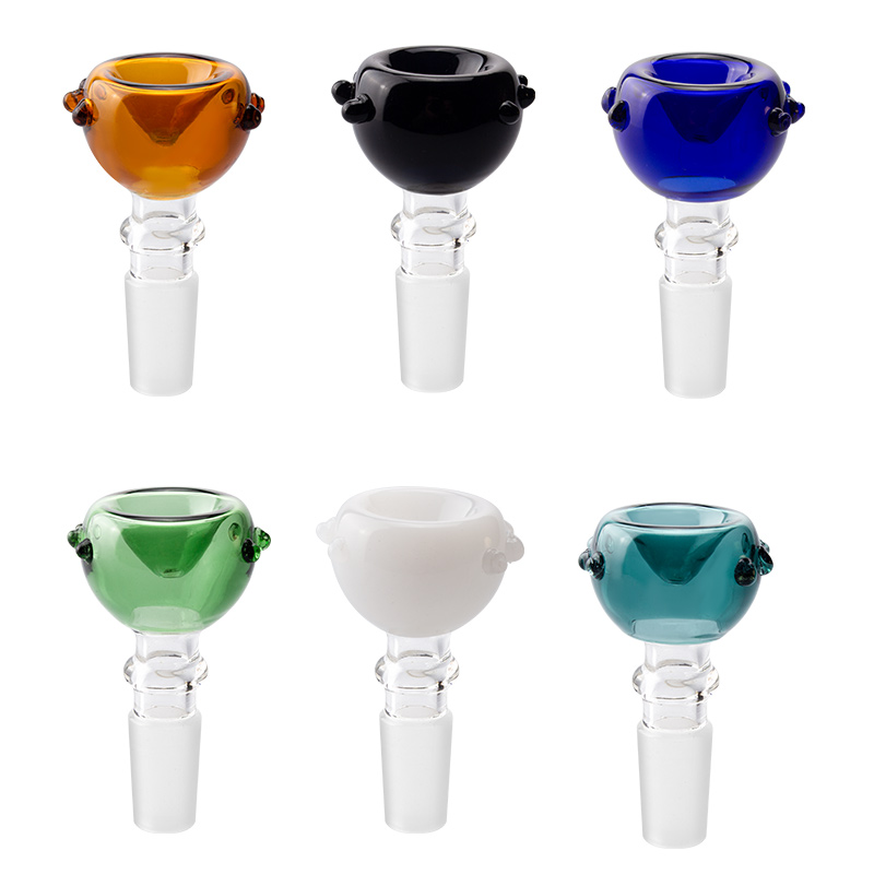 

CSYC G001 Smoking Pipe Bowl 14mm 19mm Male Colorful Glass Water Bong Bowls Tobacco Dry Herb Dab Rig Pipe Tool