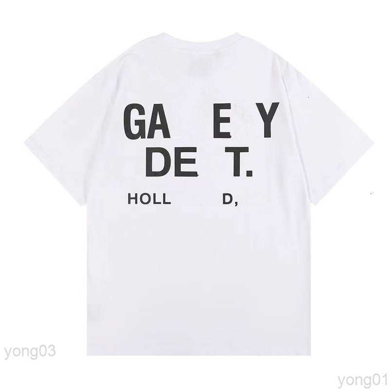 

Men's T-shirts Designer Galleryes Depts Shirt Alphabet Print Trendy Trend Basic Fashion Loose Short T-shirt Half Sleeve Teeszcva, Apricot fh-6001