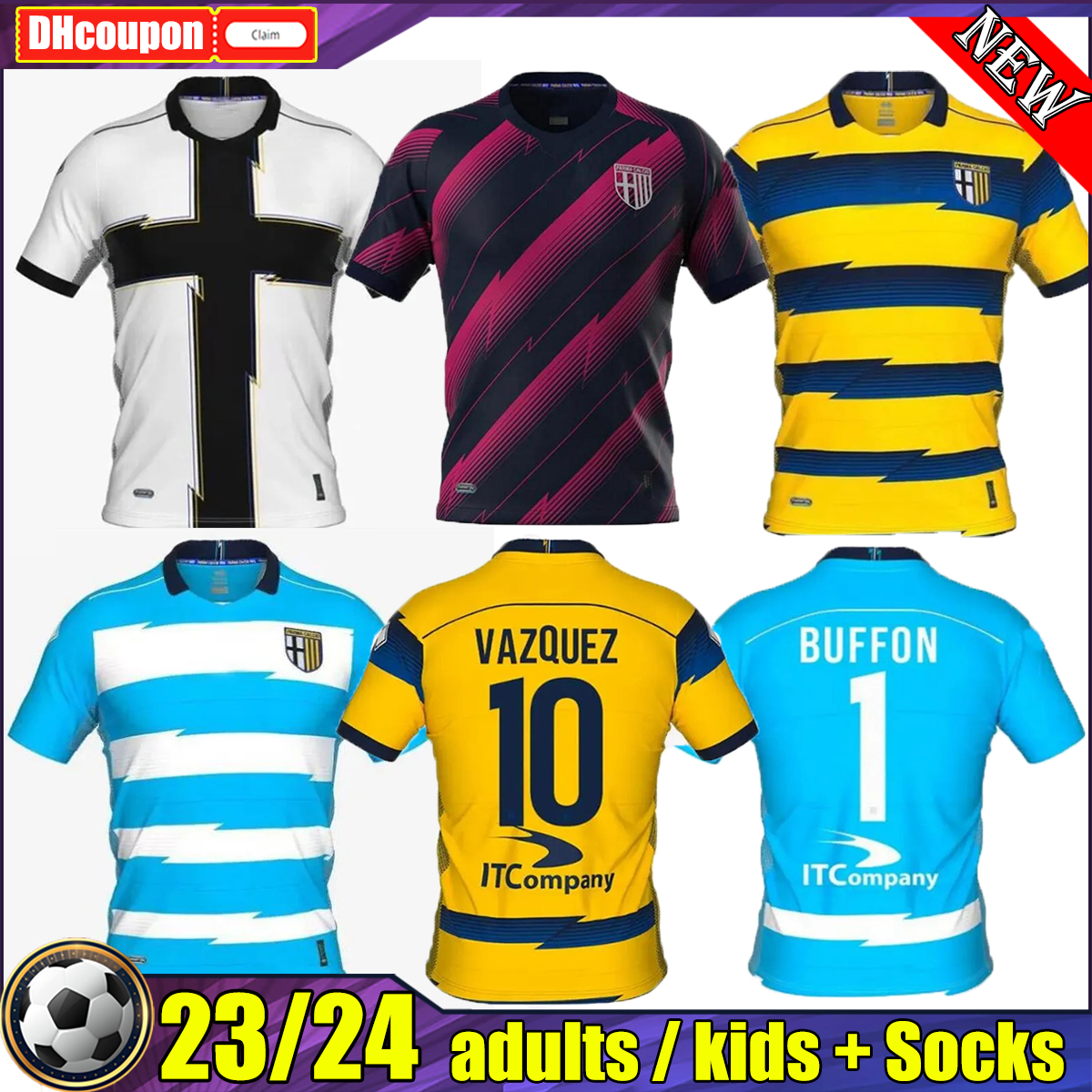 

22 23 PARMA Buffon soccer jerseys special CALCIO GOALKEEPER MAGLIA PORTIERE 2022 2023 KUCO MIHAILA Inglese GERVINHO Mihaila Vazquez HERNANI football shirt top S-XXL, 01