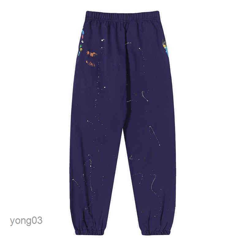 

Fashion Mens Pants Galleryes Sweatpant Dept Autumn Style Distinctive Hand-painted Casual Students7trt, Black 6607