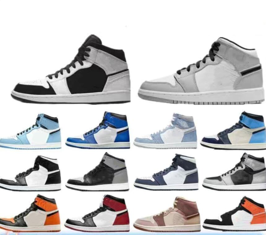 

Jumpman 1S High OG Shoes Men Women Basketball True Blue Dark Iris University Blue Gorge Green Starfish Bleached Coral Patent Bred Taxi Linen Designer Sneakers