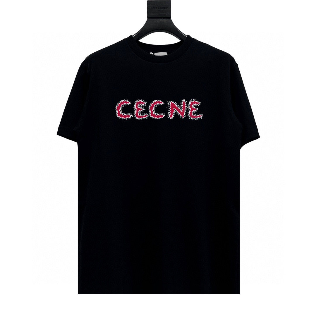 

Men's Plus Tees & Polos Round neck embroidered and printed polar style summer wear with street pure cotton 11e2f