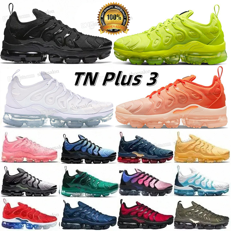 

Running Shoes TN Plus Men Women vapor maxs Trainers Triple Black Tennis Ball USA Cherry Hyper Violet Olive Orange Gradients Atlanta Outdoor Sports Sneakers Eur 36-46