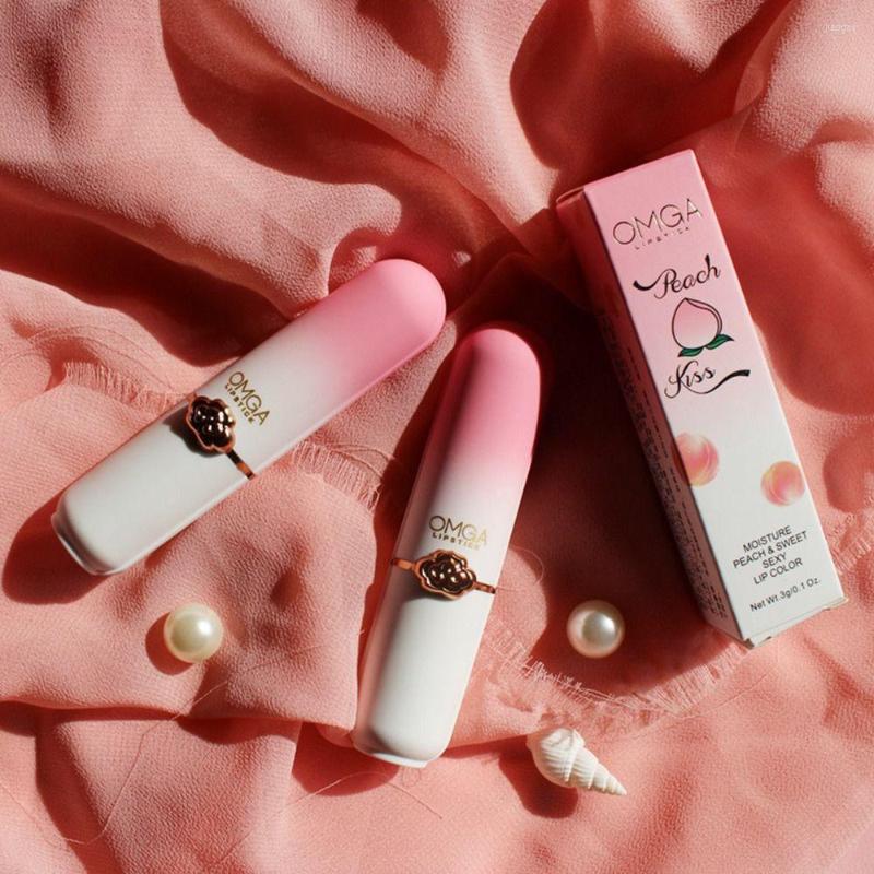 

Lip Gloss Crystal Lasting Cosmetic Peach Color Temperature Change Lipstick Moisturizing Care Repair Lipsalve, 2pcs