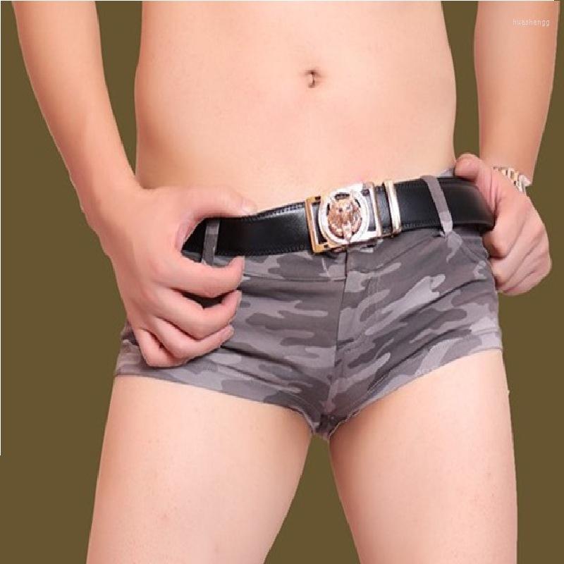 

Men' Shorts Men Sexy Underwear Camouflage Low-waist Lycra Cotton Slim Stylish