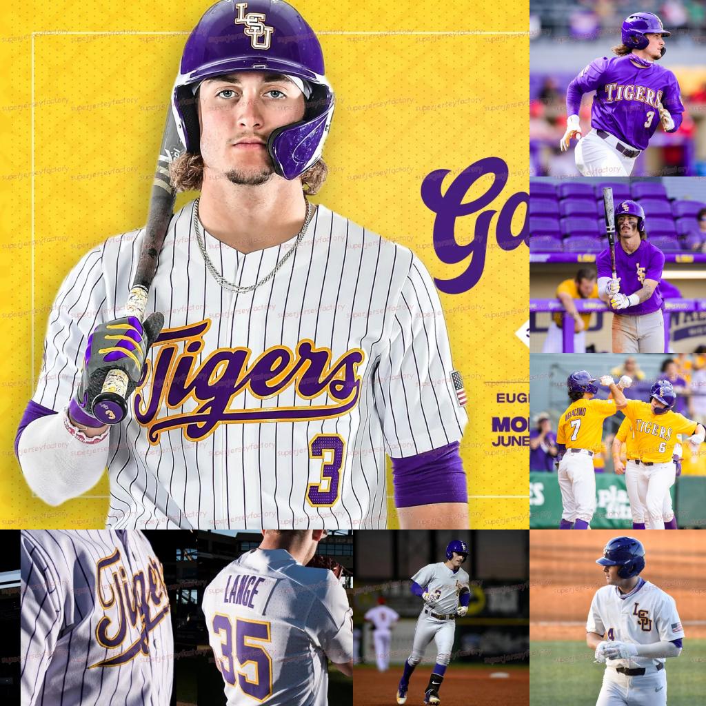 

Cuatom NCAA LSU Tigers Baseball Jersey Alex Bregman Brayden Jobert Devin Fontenot Zack Mathis Dylan Crews Tre Morgan DJ LeMahieu Kevin Gausman Wes Toups, Begie