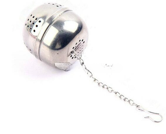 Stainless Steel Egg Shaped Egg-shaped Tea Balls Teakettles Infuser Strainer Locking Spice Ball 4cm 