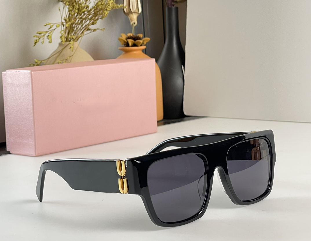 

Gold Black Rectangle Sunglasses for Women Men Fashion Glasses Designer Sunglasses gafas de sol UV400 Eyewear with Box