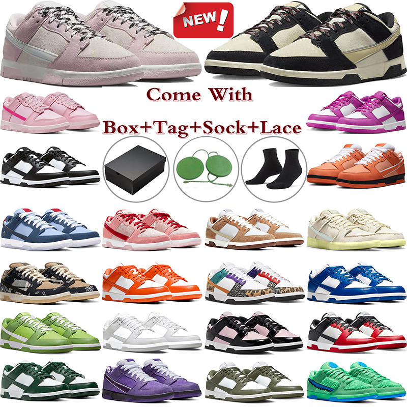 

With Box Panda Casual Shoes For Men Women Triple Pink Medium Olive Lobster Purple Valentines Day Chicago Grey Fog Rose Medium Curry GAI trainers sneakers, 32