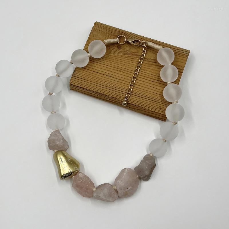 

Choker Suekees Boho Fashion Jewelry Earthy Necklaces Resin Natural Stone Beads Vintage Collares Short Necklace Women Accessories