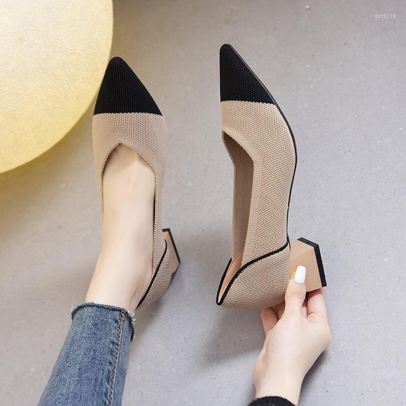 

Sandals 2023 Knitted Women Breathable Mesh Ballet Flats Casual Shallow Boat Shoes Cozy Work, Black