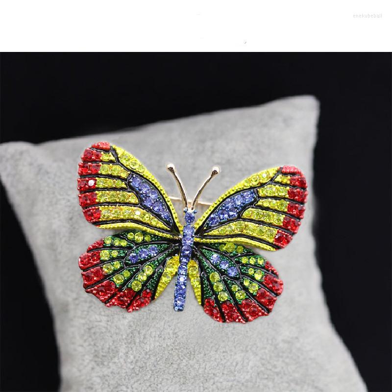 

Brooches 2023 Fashion Butterfly Brooch Female High-end -Studded Delicate Insect Corsage Jewelry