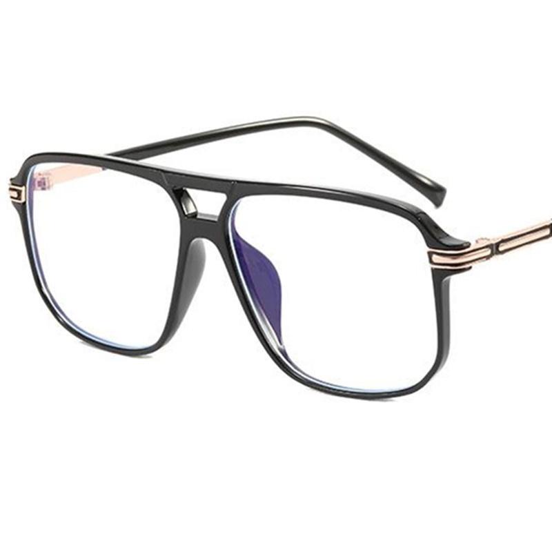 

Sunglasses Anti-Blue Glasses Unisex Personality Optical Eyeglasses Retro Temples Spectacles Double Beam EyewearSunglasses