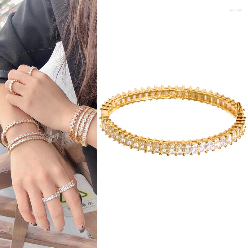 

Bangle Natural Stone Bracelet & For Women Men Charm Love Gold-Color Pulseiras Christmas Gift
