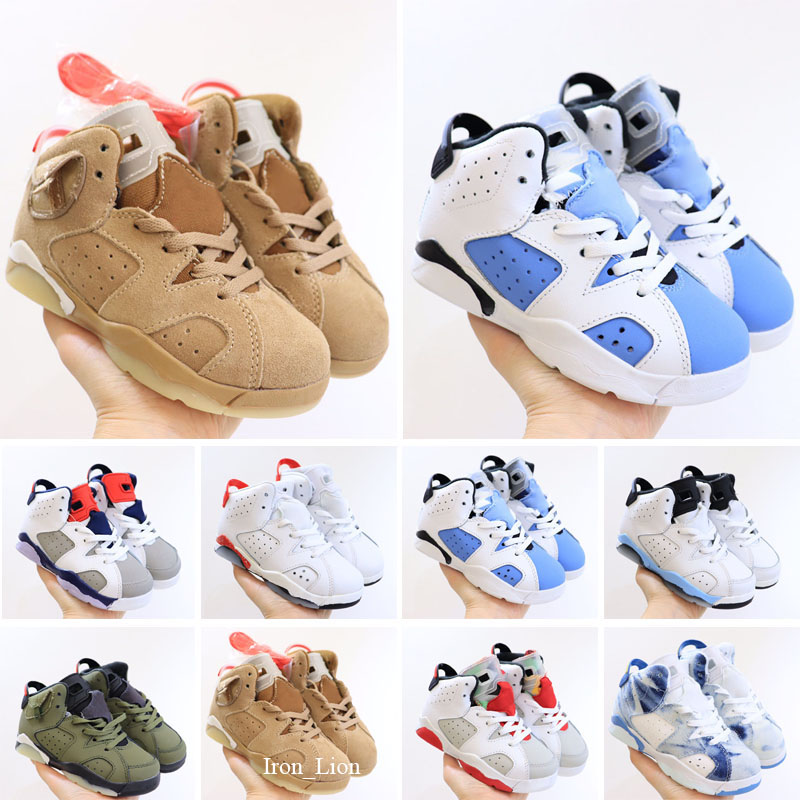 

shoes 6 Sneaker infrared Black Cat Pink carmine oreo Basketball Children Girls Shoes Toddlers Trainers 22-35, Free socks