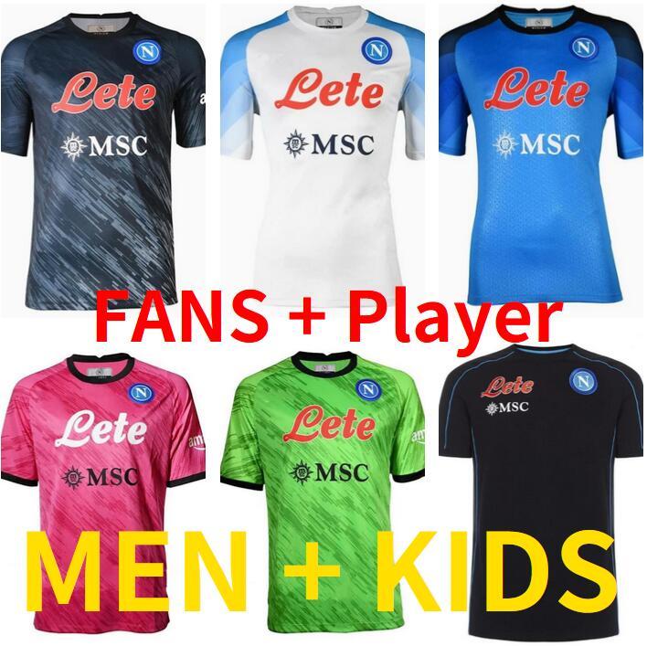 

23 Napoli Maradona Special red Halloween Soccer Jersey Men Kids Kit Set 2022 2023 Maglia Naples Football Shirt ZIELINSKI INSIGNE OSIMHEN FABIAN LOZANO Home third ZZ, 22/23