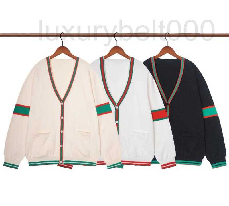 

Women's Sweaters Designer Women Knit Cardigan Sweater V Neck Patchwork Cardigans brand Loose Warm Knitwear Single Breasted Pocket Autumn Winter CGPO