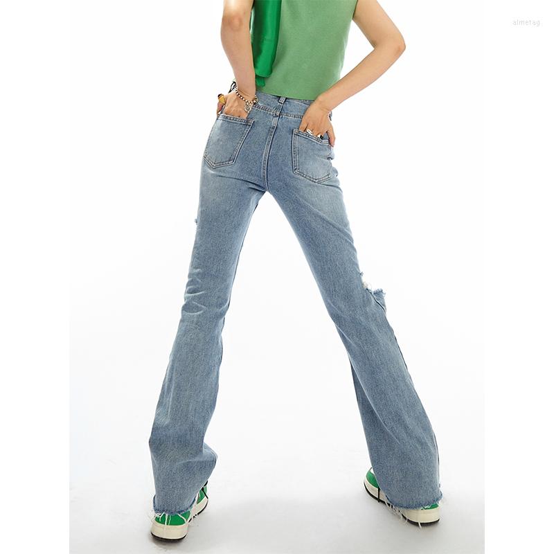 

Women' Jeans Womens Loose Fit 2023 Ripped Wide Leg For Women High Waist Blue Wash Casual Cotton Denim Trousers Summer Baggy Jean Pants