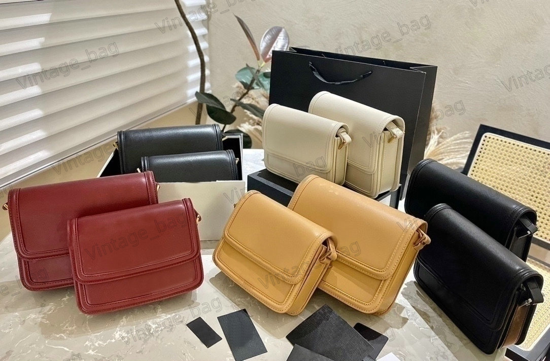 

Solferino Box Satchel Women Flap Smooth Leather Letter Designer Shoulder Crossbody Bag Adjustable Strap Messenger Bags Small/Medium