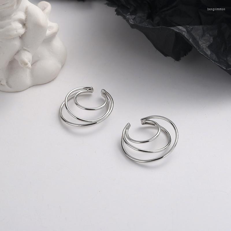 

Backs Earrings Unique Multilayer Clip No Pierced Ear Bone Cuff On Hollow Vintage Fake Cartilage Jewelry For Women Girls